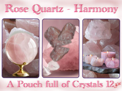 A Pouch full of Crystals – Rose Quartz